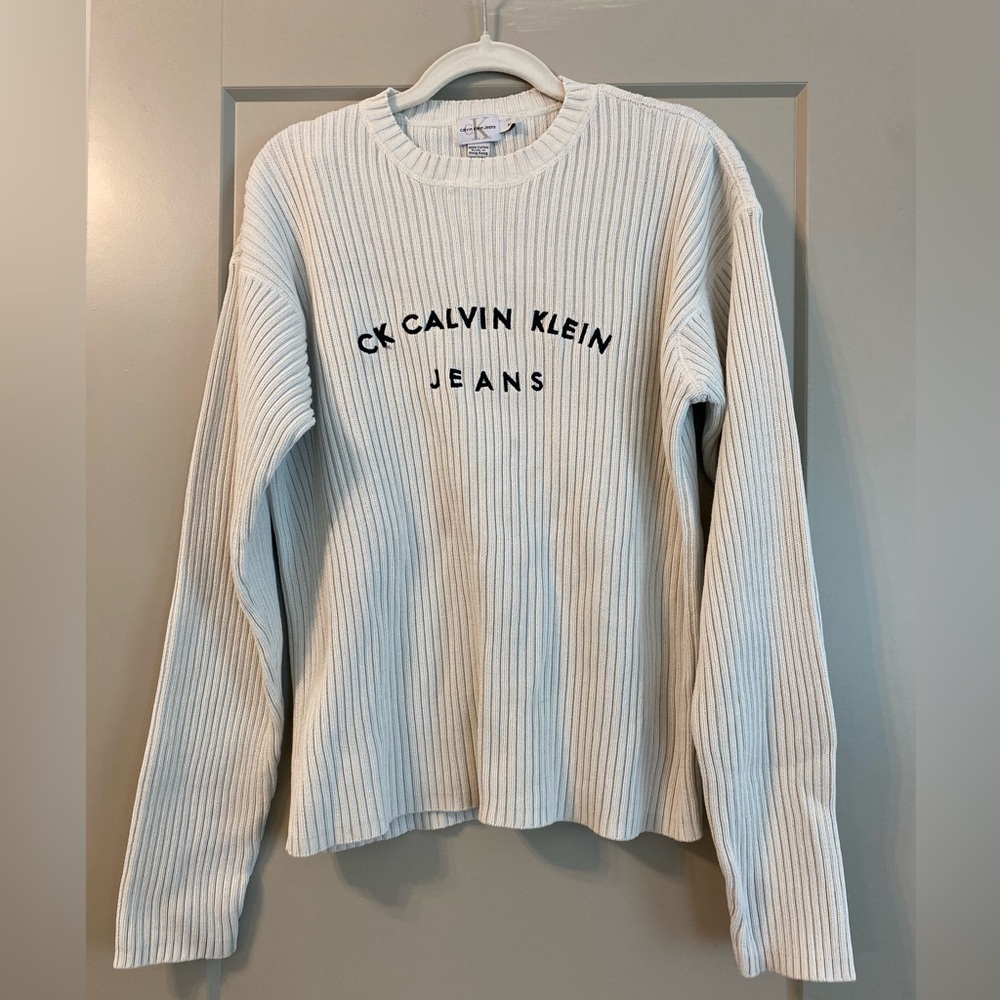 90’s Calvin Klein Jeans embroidered ribbed sweater